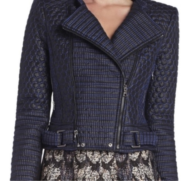 Bcbgmaxazria Runway Pilar Long sleeve Quilted zip up Jacket woman’s XXS - Picture 16 of 16